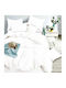 Το μεγάλο παζάρι Sheet Sets King Size with Elastic 180x200+22cm. White 4pcs