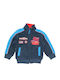 Kids Cardigan Fleece Blue Cars