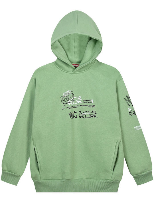 Energiers Kids Sweatshirt with Hood Green Chloe