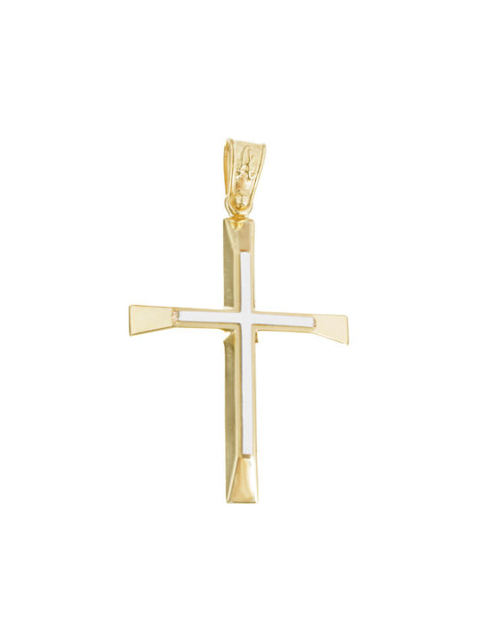 Alorado Herren Gold Kreuz 14K