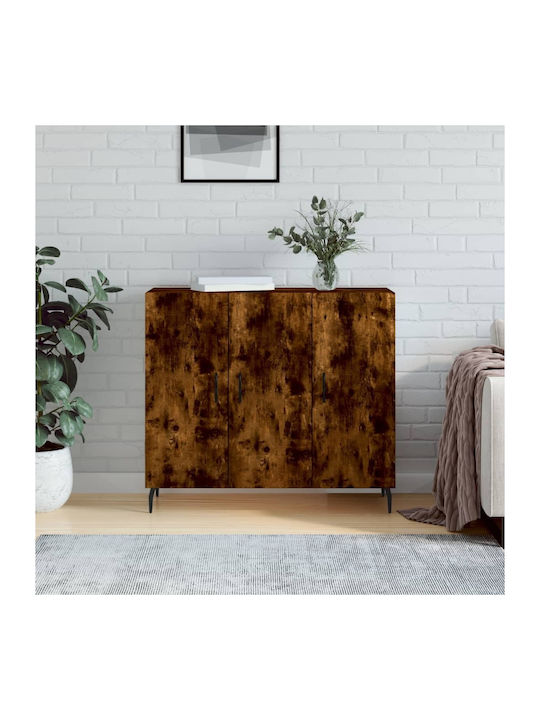 Sideboard Wooden Καπνιστή Δρυς 90x34x80cm