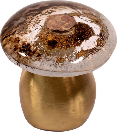 Kallisti Glass Decorative Mushroom made of Glass 6x6cm 1pcs