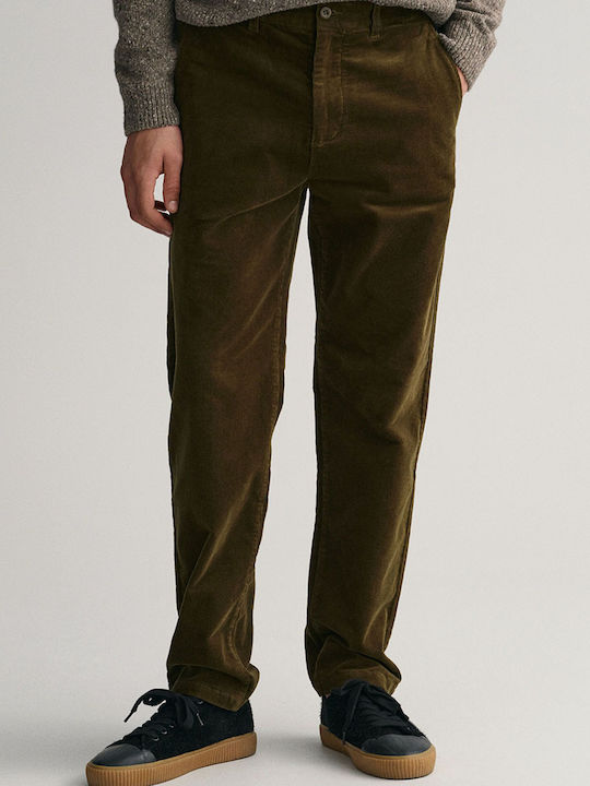 Gant Trousers Chino in Regular Fit Khaki