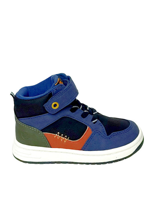 Kinder Sneakers Hoch mit Klettverschluss Blau