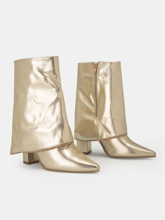 Stiefeletten Damen Goldene