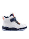 Παιδικά Sneakers High με Σκρατς Λευκά