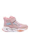 Παιδικά Sneakers High με Σκρατς Ροζ
