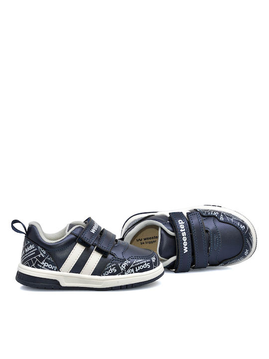 Weestep Παιδικά Sneakers με Σκρατς Μπλε
