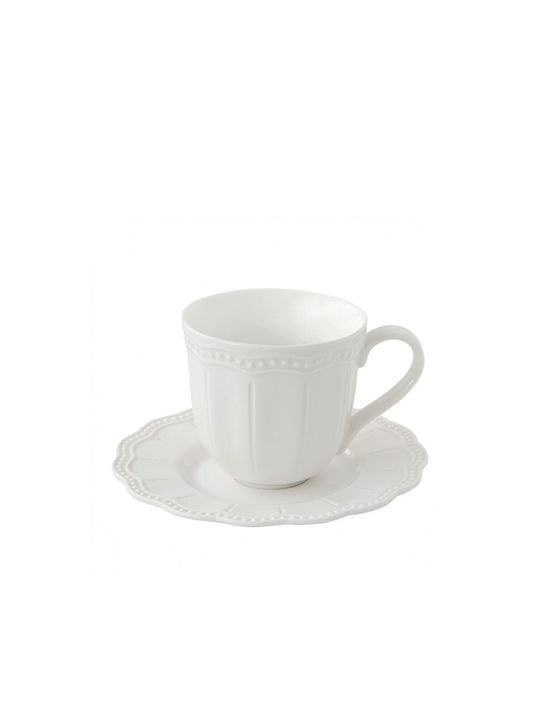 Easy-Life Porcelain Cappuccino Cup Set 250ml White 07-2885ELIW