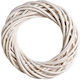 Palma Emporio Wooden Decorative Wreath for DIY Crafts White 40x8cm
