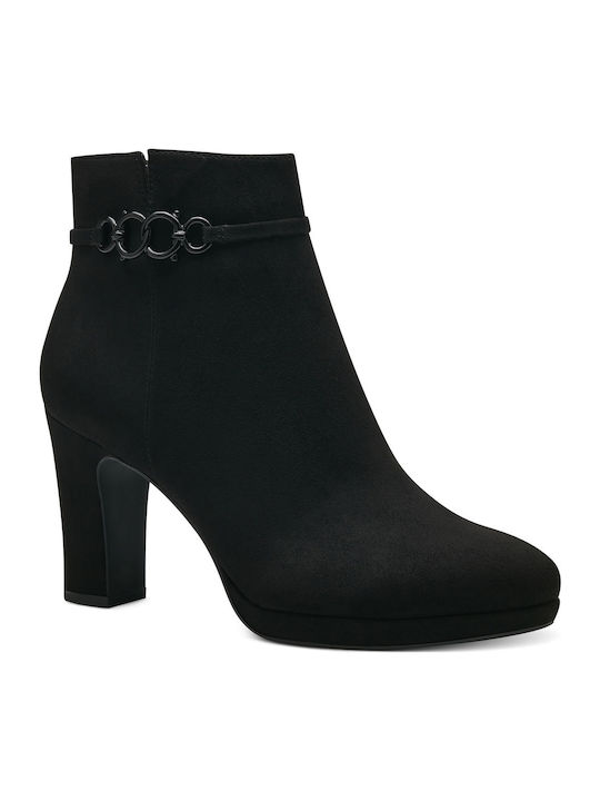 Women's Ankle Boots with High Heel Black