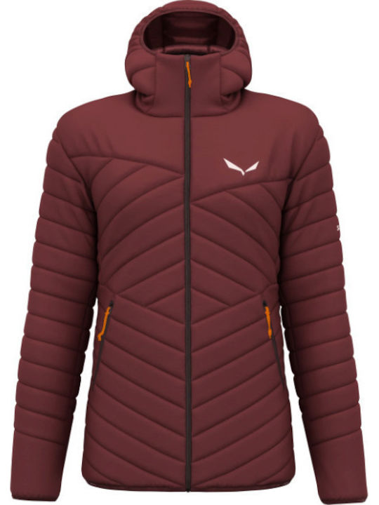 Salewa Brenta Χειμωνιάτικο Μπουφάν Puffer Μπορντό