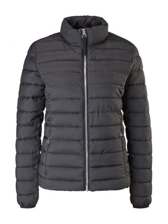 Kurz Damen Puffer Jacke Schwarz