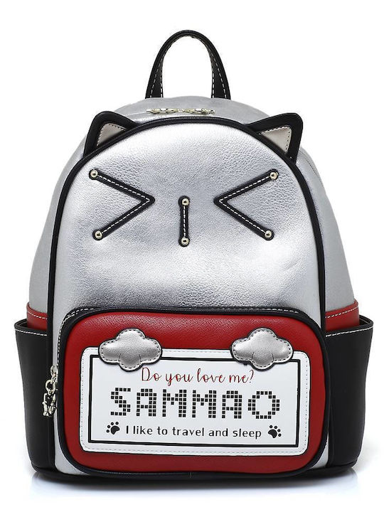 Sammao Damen Tasche Rucksack Gray