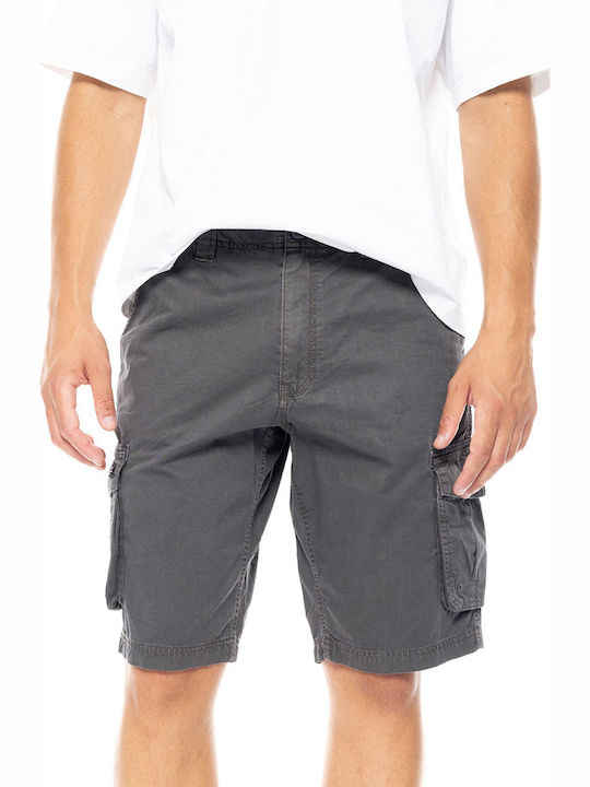 Biston Ανδρική Βερμούδα Cargo Dark Grey