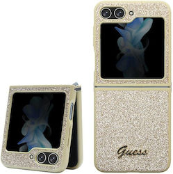 Guess Back Cover Πλαστικό Χρυσό (Galaxy Z Flip5)