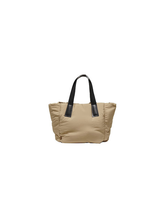 Only Damen Tasche Shopper Schulter Beige