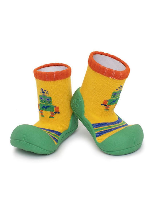 Attipas Kids' Long Slipper Socks Green