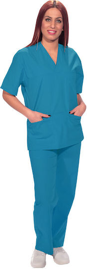 The Uniform Company Σετ Ιατρικό Παντελόνι και Μπλούζα Τιρκουάζ