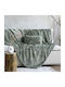 Nima Macia Three-Seater Sofa Throw 180x300cm Sage Green