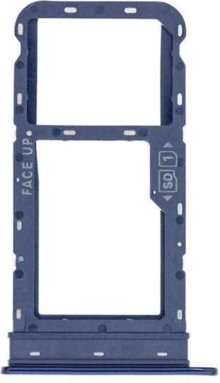 Sim Card Slot Blue for Moto G8