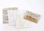 Palma Emporio Wedding Favor Envelope with Lace White