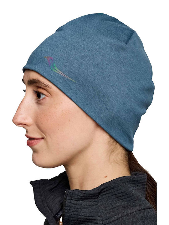 Saucony Beanie Unisex Beanie Gestrickt in Blau Farbe