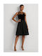 Ralph Lauren Mini Evening Dress Velvet Black