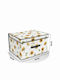 Tpster Fabric Storage Box with Lid Yellow 60x40x30cm