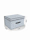 Tpster Stoff Aufbewahrungsbox mit Deckel 41x35x20cm 1Stück
