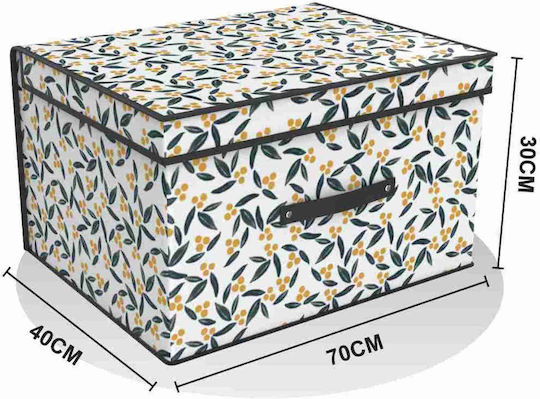 Tpster Fabric Storage Box with Lid 70x40x30cm