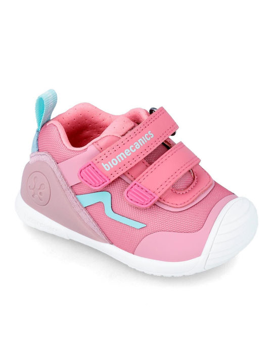 Biomecanics Kinder-Sneaker mit Klettverschluss Fuchsie