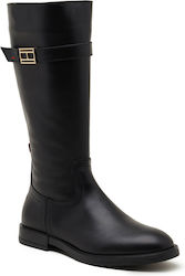 Tommy Hilfiger Leather Women's Boots Black