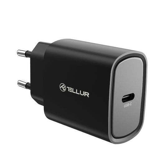 Tellur Зарядно Устройство Без Кабел 20W Power Delivery Черно (TLL151411)