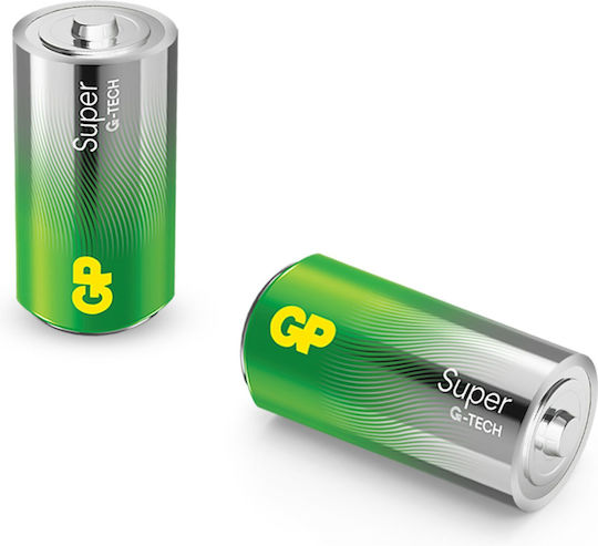 GP Batteries Super Αλκαλικές Μπαταρίες C 1.5V 2τμχ