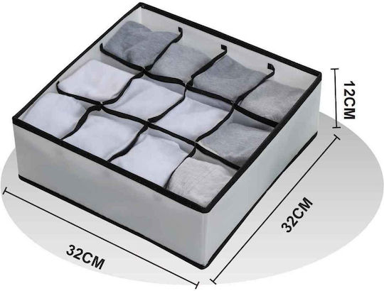 Tpster Drawer Organizer in White Colour 32x32x12cm