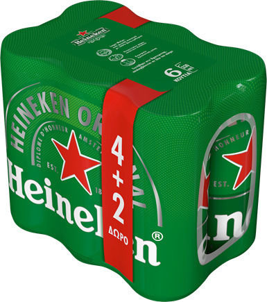 Heineken Lager Beer Can 6x330ml