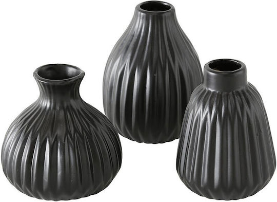 PanOikos Decorative Vase Black 9x12cm