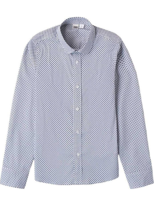 Kinder Hemd Langarm Blau