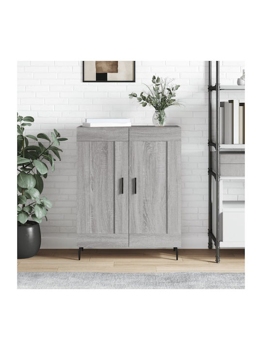 Sideboard Wooden Grey 69.5x34x90cm