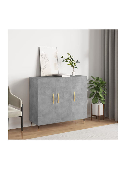 Wooden Buffet Gray L90xW34xH80cm