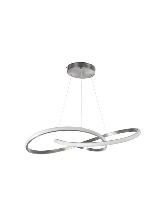 GloboStar Dexter Pendant Light Silver 73x73x16cm