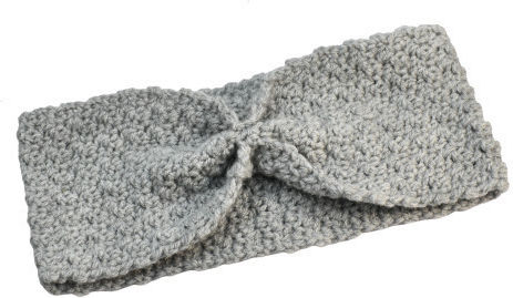 Γυναικείο Headband Πλεκτό σε Γκρι χρώμα