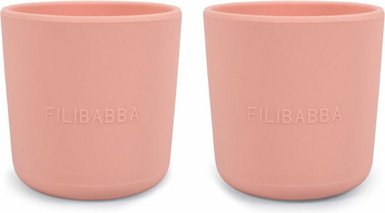 Filibabba Baby Cups made of Silicone Orange 2pcs