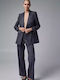 Desiree Women's Double Breasted Blazer Gray