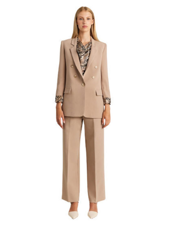 Forel Women's Blazer Beige