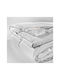 La Luna Πάπλωμα Μονό με Γέμιση Hollowfiber 160x220εκ. The Lightweight Cotton Quilt Λευκό 200 GSM 4.5 togs
