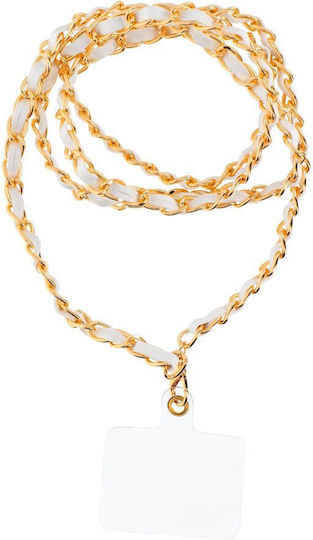Strap Pendant Λουράκι Λαιμού για Κινητά Λευκό