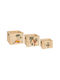 Set Dekorative Boxen Holz 3Stück