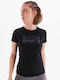 No Publik Damen Sport T-Shirt Schwarz